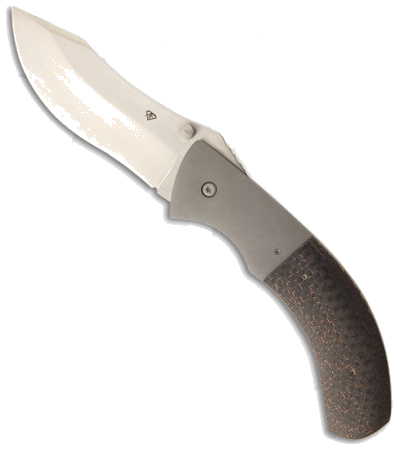 product image for Aaron Frederick Tail Wind Folder S35VN Carbon Fiber 3.75" Plain Blade Knife