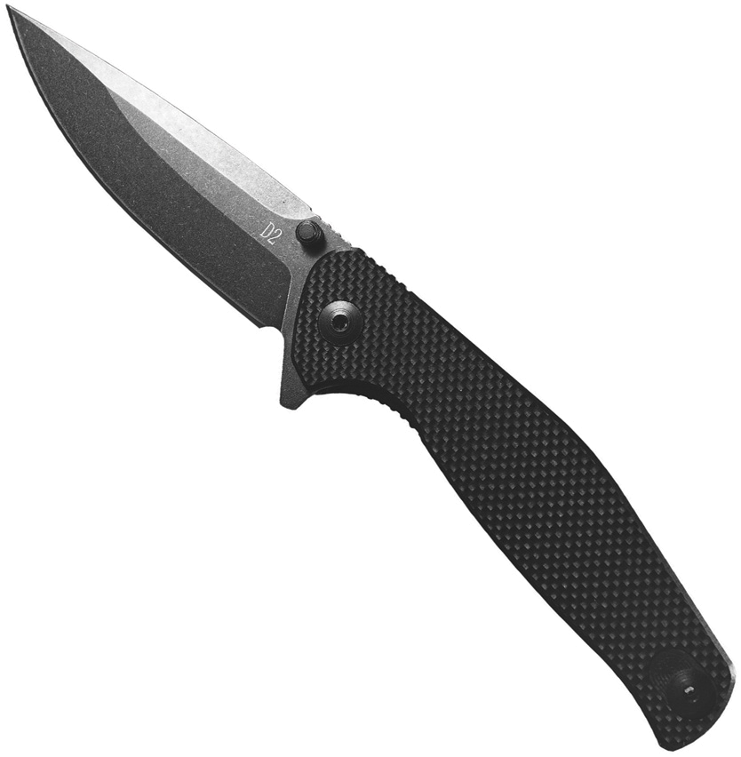 ABKT TAC Catalyst Linerlock Black G10 3.5" D2 Blade product image