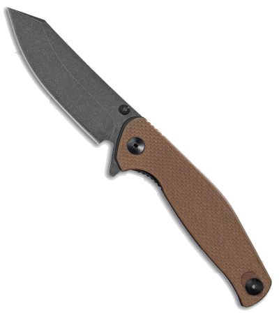 product image for ABKT Catalyst Liner Lock Knife Coyote Tan G 10 3 5 Black Stonewash