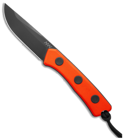 product image for Acta Non Verba P200 Orange G-10 Fixed Blade Knife with Black Cerakote