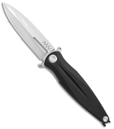 product image for Acta Non Verba Z400 Dagger Folding Knife Black G10 Stonewash