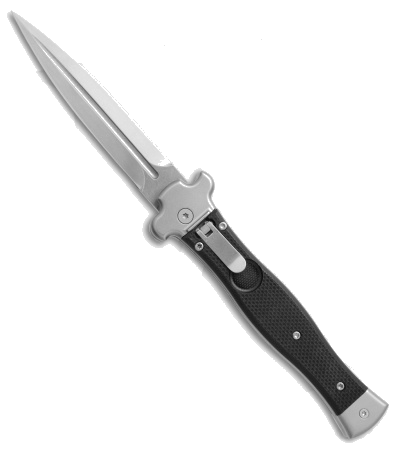 product image for AGA Campolin Zero Black G-10 Handle Stonewash Blade Automatic Knife