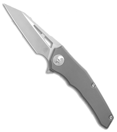 product image for Aiorosu Elite Gray Titanium Wharncliffe Blade Folding Knife AE-03