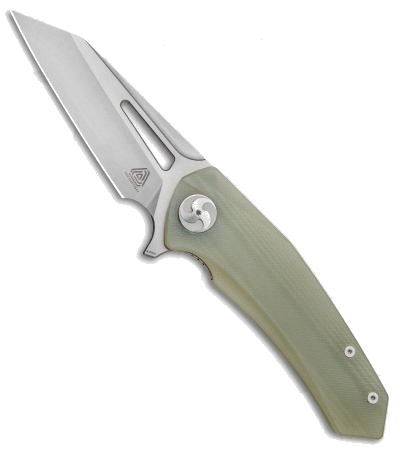 product image for Aiorosu Tornado AT-02 Jade Green G-10 Handle Stonewash Wharncliffe Blade Flipper Knife