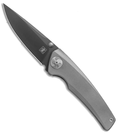 product image for Aiorosu Zong Frame Lock Knife Gray Titanium Handle Gray Blade AZ-06
