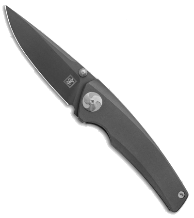 product image for Aiorosu Zong Gray Titanium Frame Lock Knife AZ-07