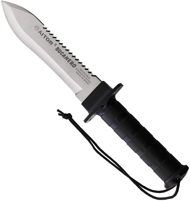 product image for Aitor Bucanero Black Fixed Blade Knife with Survival Kit