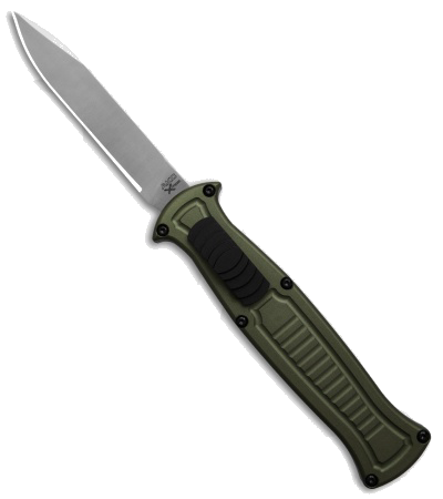 product image for AKC X Treme EVO R OTF Automatic Knife Green Aluminum 3 5 Satin