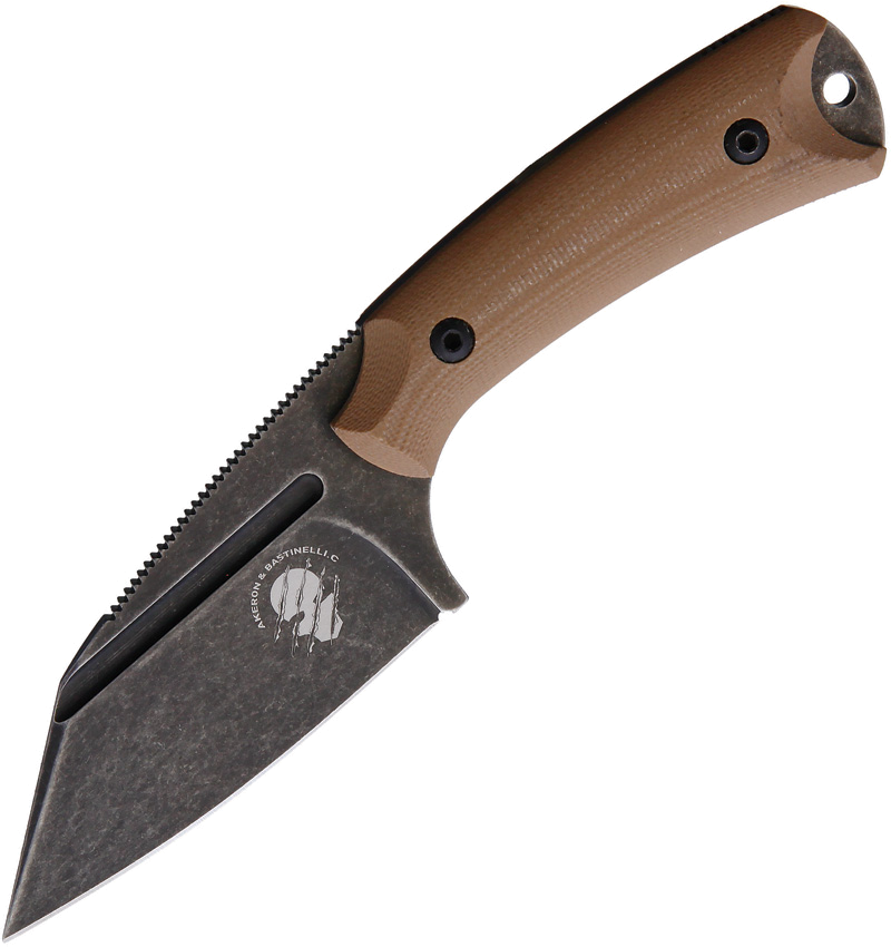 product image for Akeron La Sanction Black N690 Stainless Blade Coyote Brown G10 Handle