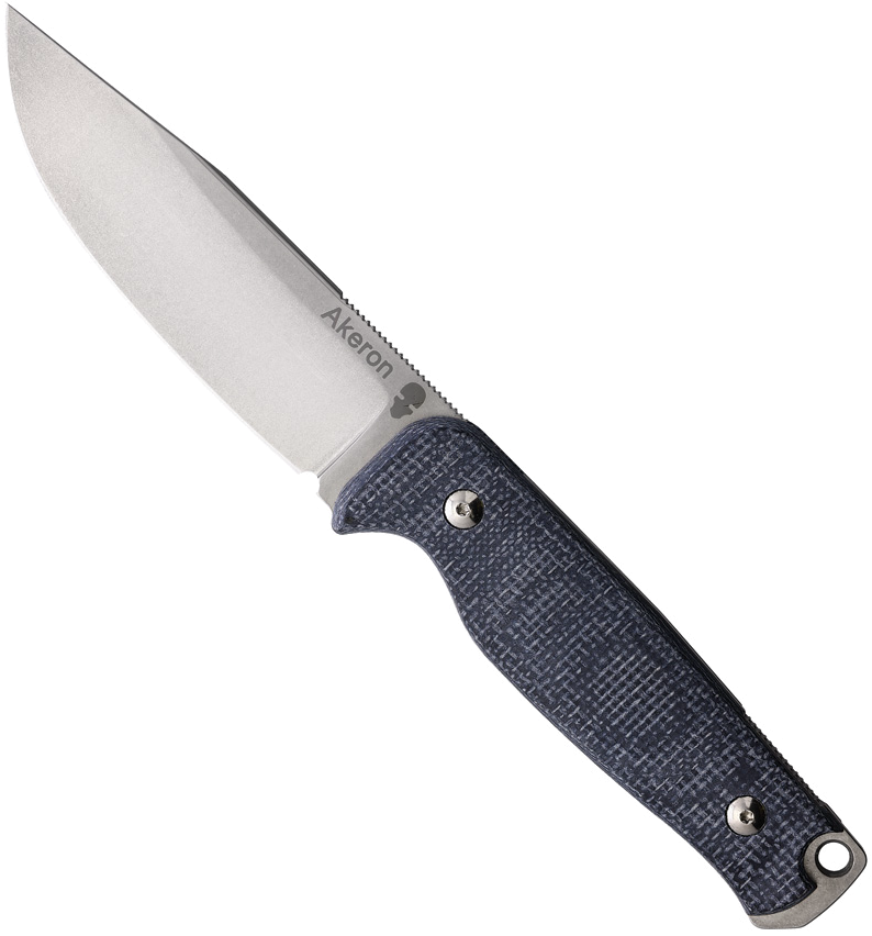 product image for Akeron Black Ekinox V 3 Fixed Blade Micarta 4.5"