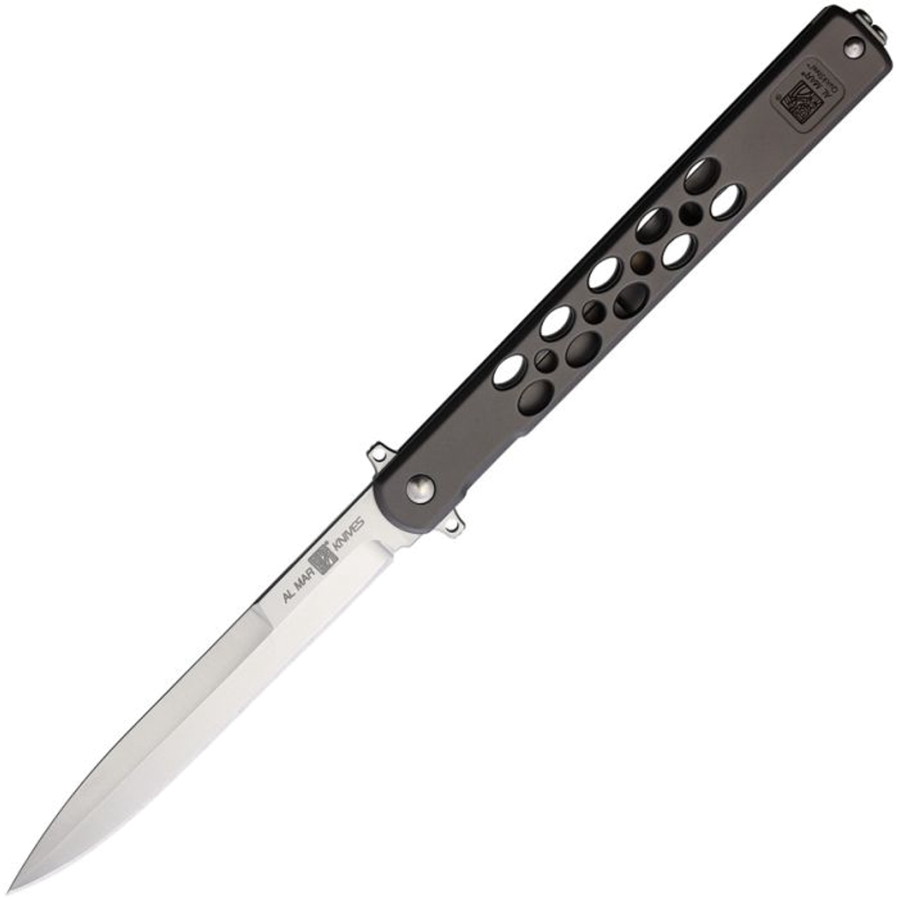 product image for Al Mar QuickSteel Gray AMK4051 4" D2 Blade Titanium Coated Handle