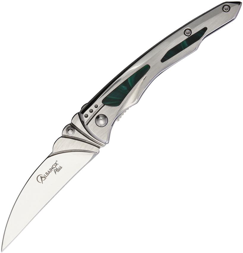 product image for Albainox Plus Brushed Stainless Linerlock 3.25"