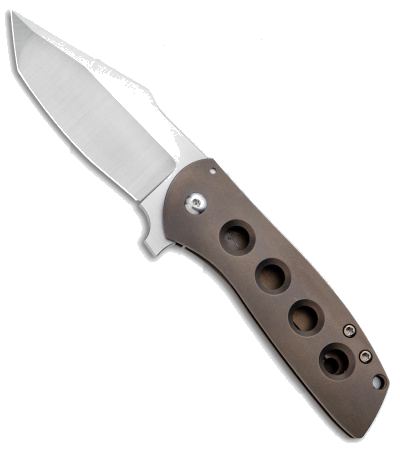 product image for Alliance Designs Angry Baby Bear Black Titanium Carbon Fiber Tanto Knife