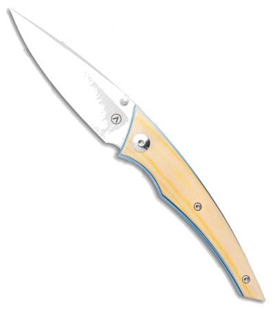 product image for Alliance Designs Chisel Liner Lock Knife Brown Micarta (Model Number Needed) Satin