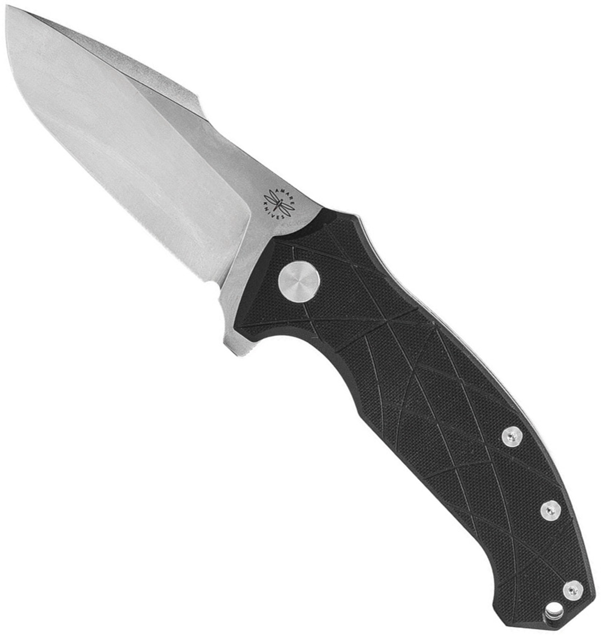 product image for Amare Coloso Black G-10 Linerlock Knife D2 Plain Edge 201901