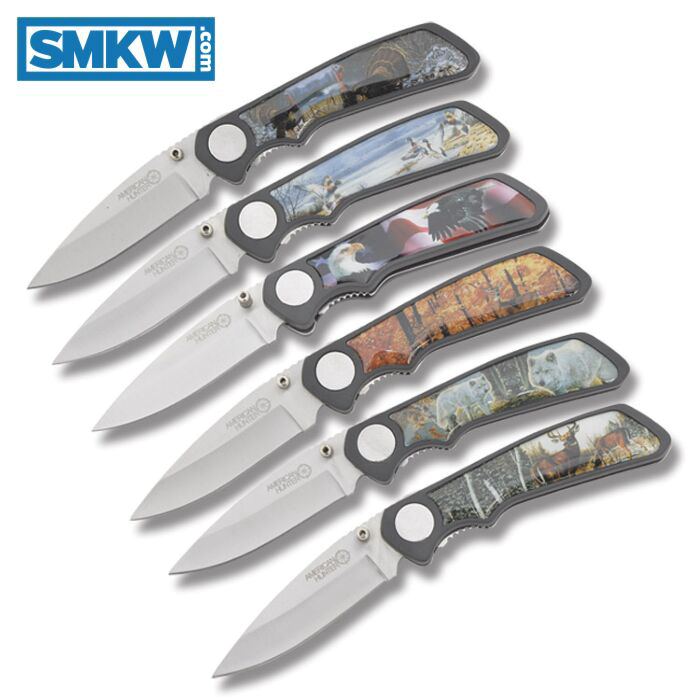 product image for American Hunter Wildlife Linerlock Folding Knife Set