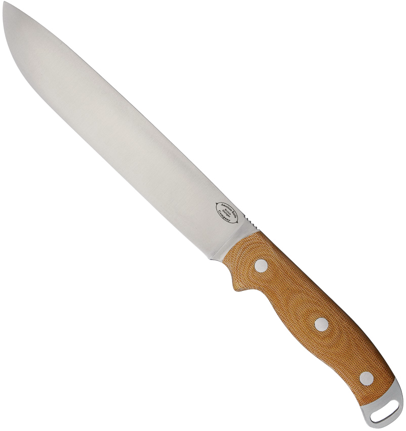 product image for American Knife Company Denali Natural Canvas Micarta A2 Tool Steel Blade