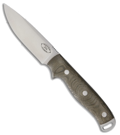 product image for American Knife Company Shenandoah Fixed Blade Brown Micarta Handle A2 Tool Steel 4.25" Satin Finish