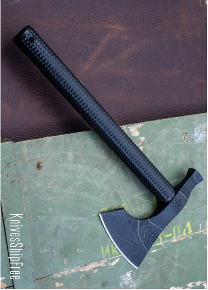 product image for American Tomahawk Model 2 TopoMap Black 1060 Steel with Tennessee Hickory Handle