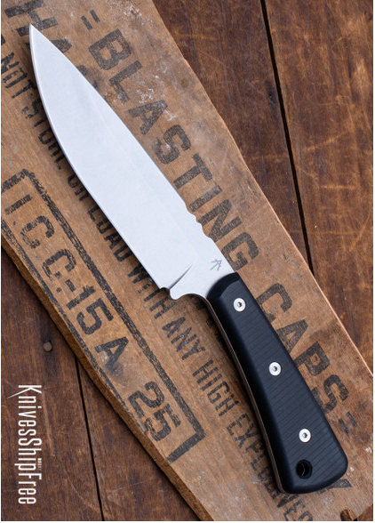 product image for American Tomahawk Rifleman AEB-L Stainless Steel Black Fixed Blade Knife