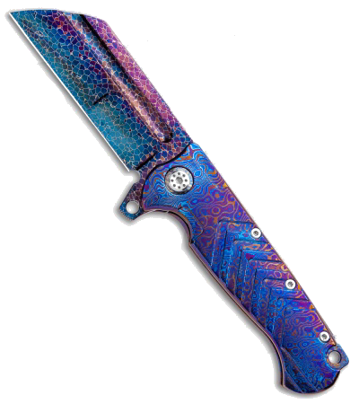 product image for Andre De Villiers The Butcher DG Frame Lock Knife Titanium Satin Finish