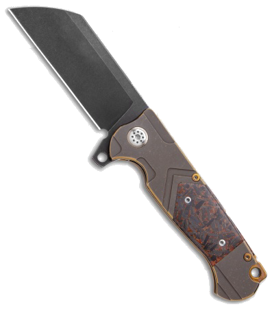 product image for Andre De Villiers The Butcher UTL Frame Lock Knife Titanium Satin Finish