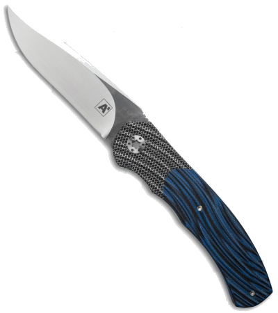 product image for Andre Thorburn A1 Front Flipper Blue/Black G-10 N690 Steel Knife