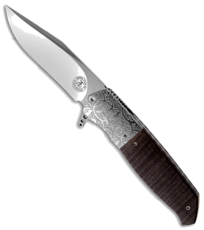 product image for Andre Thorburn L36 M Black G-10 Satin Blade Flipper Knife