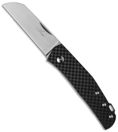 product image for Anso Custom Monte Carlo Pocket Knife Blue Titanium & Carbon Fiber RWL-34