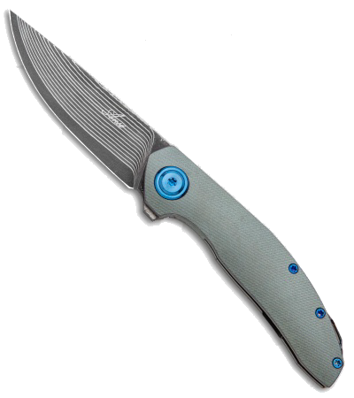 product image for Anso Orso Custom Folding Knife Titanium San Mai Blade