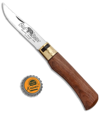 product image for Antonini Old Bear Large Folding Knife American Walnut Satin