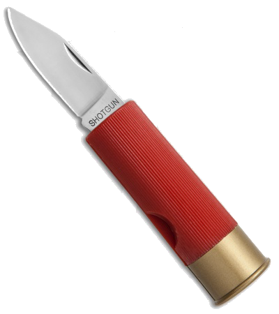 product image for Antonini Shotgun Shell Slip Joint Knife Red Handle Satin Blade