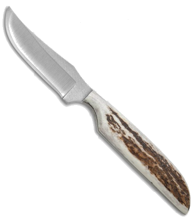 product image for Anza Knives SP2-FE Stag Horn Fixed Blade Knife 3.25" Satin