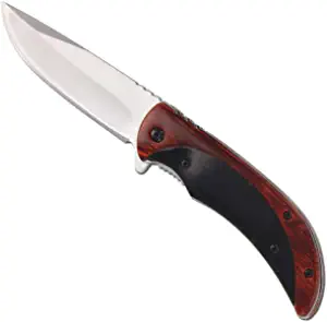 product image for Armory Replicas Northern Woods Spring Assist Pocket Knife Wood and Steel