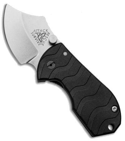 product image for A.R.S. Flip Shank Black G-10 154-CM Stonewash Plain Blade Knife