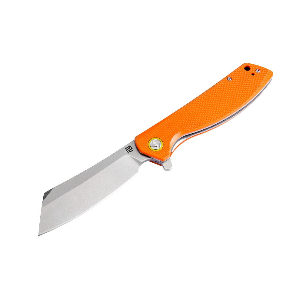 product image for Artisan Cutlery Tomahawk Orange G-10 Liner Lock Knife