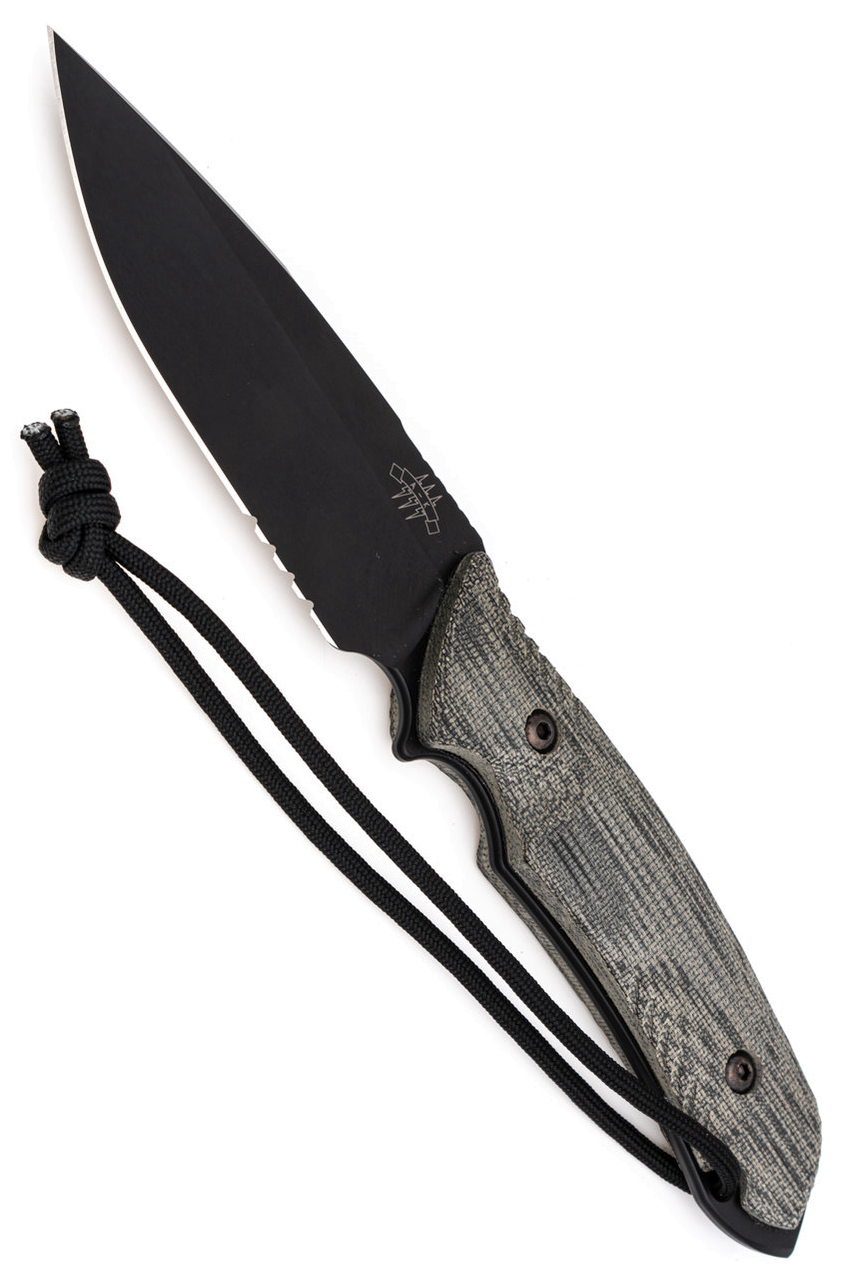 product image for Attleboro The Attleboro Knife Black S35VN Steel Partially Serrated