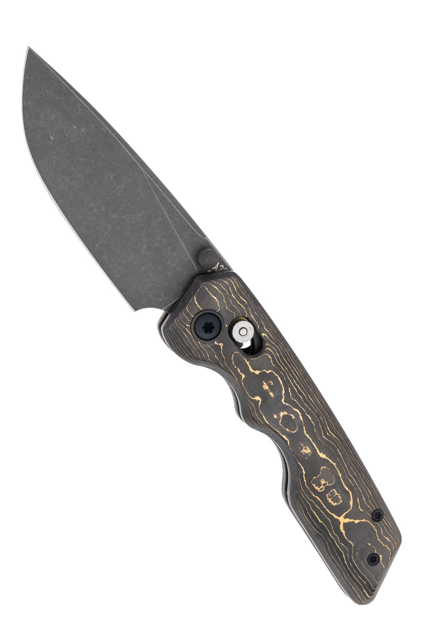 product image for Attn2Detail-Mercantile MK3 Blackwash S30V Gold Fat Carbon