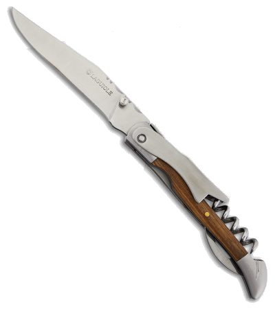 product image for Baladeo Som'Laguiole Waiter's Pocket Knife Zebra Wood 3.75" Stainless Steel Blade
