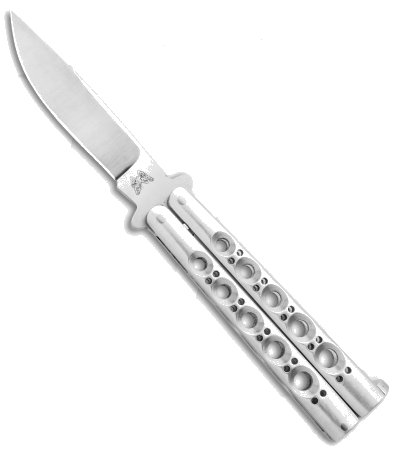 product image for Bali-Song-USA Model 68 Satin Aluminum Butterfly Knife