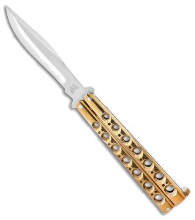 product image for Bali-Song-USA Brass Handle Butterfly Knife Jody Samson Custom Ground