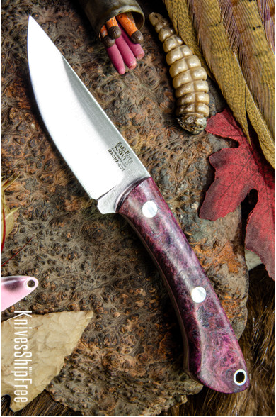 product image for Bark River Knives Magna Cut Dark Purple Maple Burl