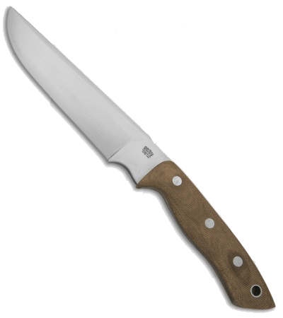 product image for Bark River STS-7.5 Fixed Blade Knife Natural Canvas Micarta 7.5" Satin CPM-154