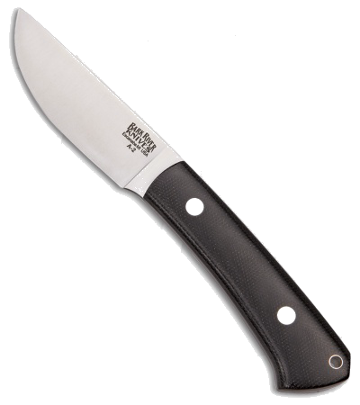 product image for Bark River Woodland A2 Black Canvas Micarta Fixed Blade Knife