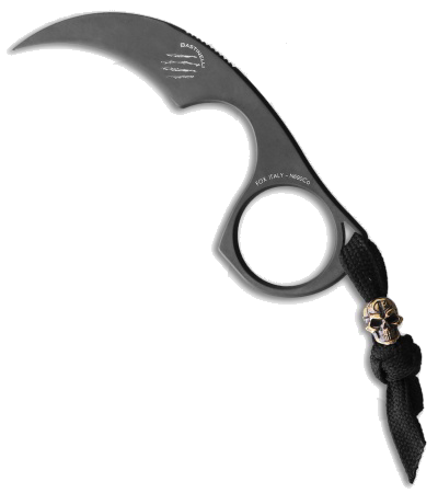 product image for Bastinelli Creations Diagnostic Karambit Black N690Co Knife with Lanyard