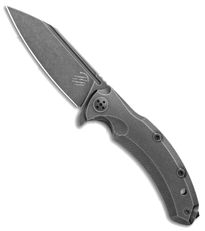 product image for Bastinelli Creations Trigger Frame Lock Black Titanium D2 Steel Blade Knife