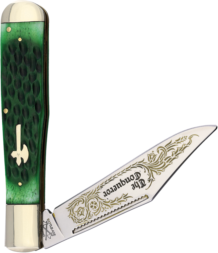 product image for Battle Axe Conqueror Green Jigged Bone Folding Hunter