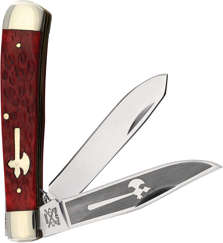 product image for Battle Axe Trapper Red Jigged Bone Handle