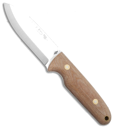 product image for Battle Horse Knives BHK Salt Fork Natural Micarta Satin Fixed Blade Knife