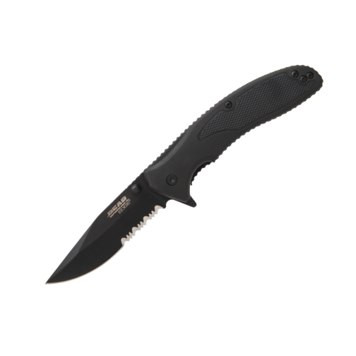 Bear-and-Son 4 1 2 Zytel Sideliner Assisted Opener Partially Serrated BE 130